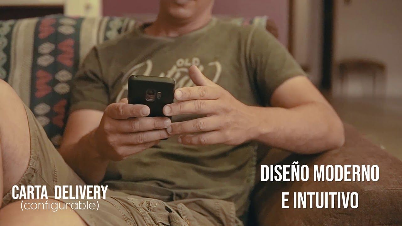 Alacarta en uso: la carta digital abierta desde un celular